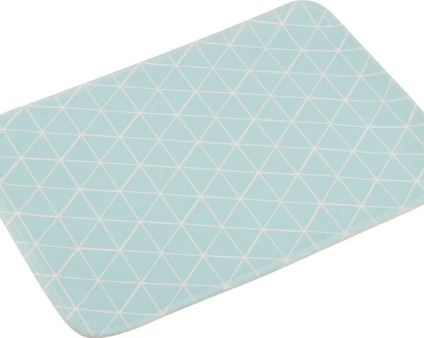 Коврик для ванной Рыжий кот Blue бирюзовый с принтом 40*60см