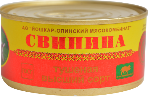 

Свинина тушеная Йола высший сорт 325 г