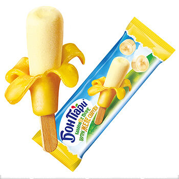 Фруктовый десерт Nestle Бон Пари с ароматом банана, замороженный