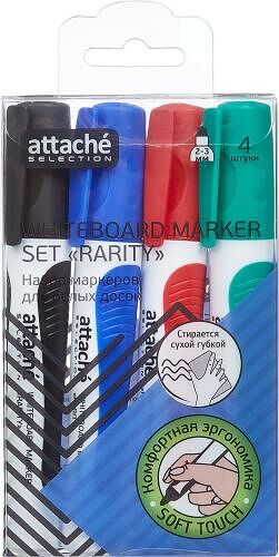Набор маркеров для досок Attache 2-3мм 4 цвета 91 г