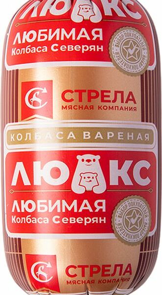 Колбаса МК Стрела Люкс Любимая Колбаса Северян вареная 370 г