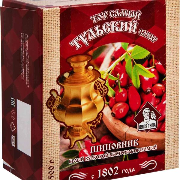 Сахар прессованный кусковой Дядя Тула с экстрактом шиповника