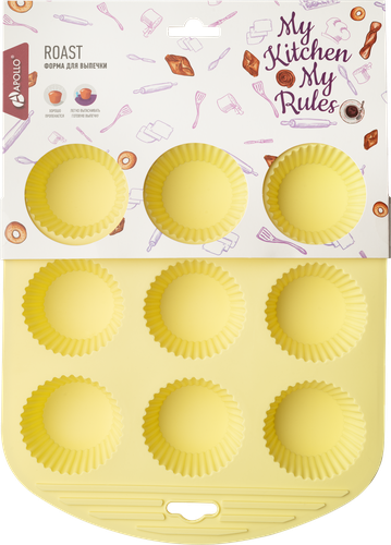 

Форма для выпечки APOLLO Roast прямоугольная, 26,5x21,5x3,5 см, силикон Арт. ROA-01-L.