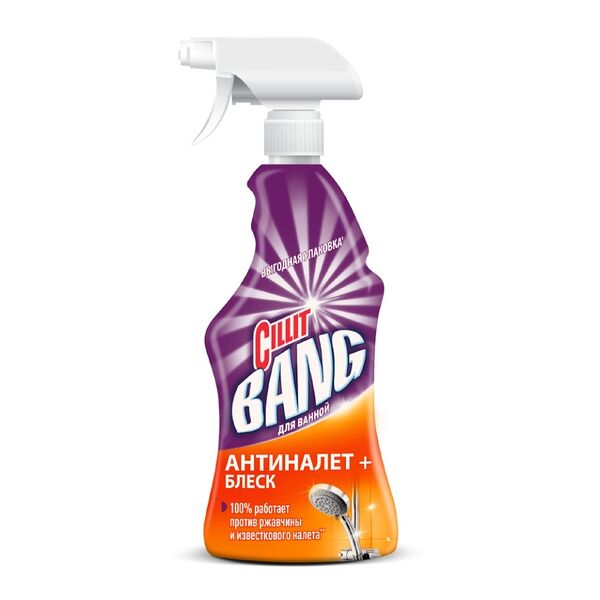 Чистящее средство Cillit Bang Антиналет + Блеск 750мл