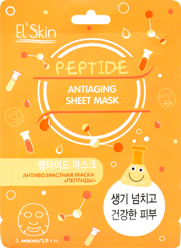 

Маска тканевая для лица El'Skin Пептиды антивозрастная 15 г