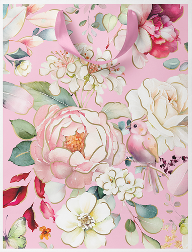 Пакет подарочный Flora, 14х19х11см, Арт. SMT, в ассортименте 
