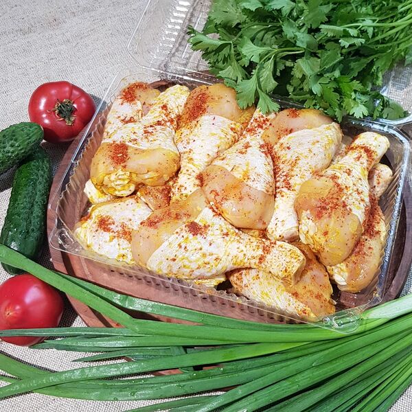 Шашлык из куриной голени в медово-горчичном маринаде