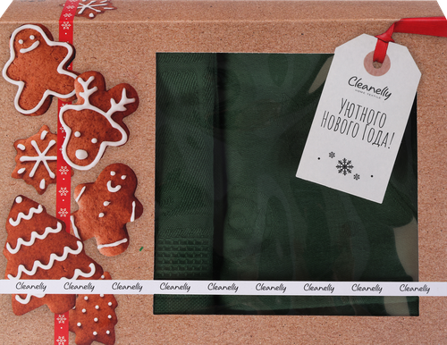 

Набор кухонных полотенец Cleanelly Basic 50х60 см 2 шт в ассортименте