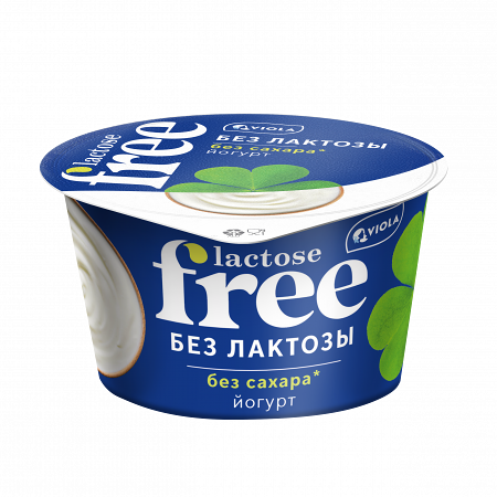 Йогурт Виола Фри безлактозный, натуральный, 180г