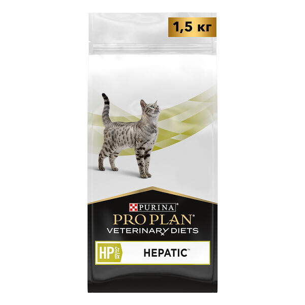 Сухой корм для кошек диетический PRO PLAN® VETERINARY DIETS HP ST/OX Hepatic при хронической печеночной недостаточности, 1.5 кг