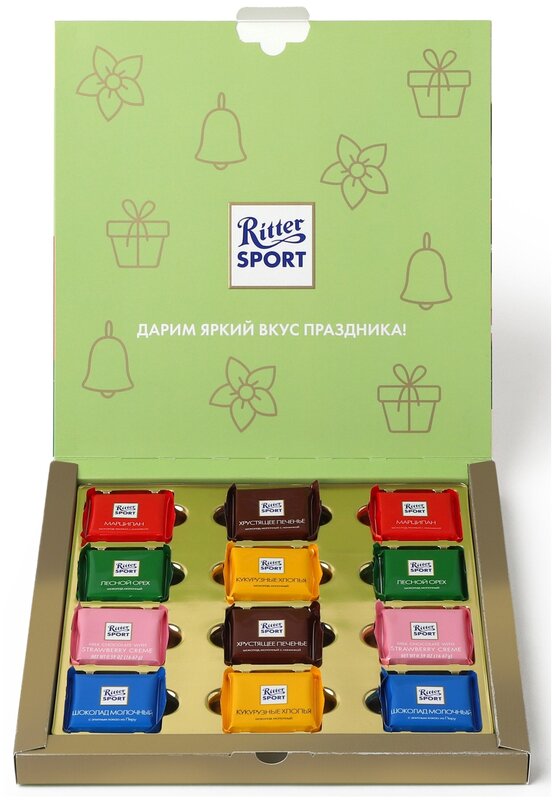 

Набор шоколада Ritter Sport Яркая весна 6 вкусов, 200 г