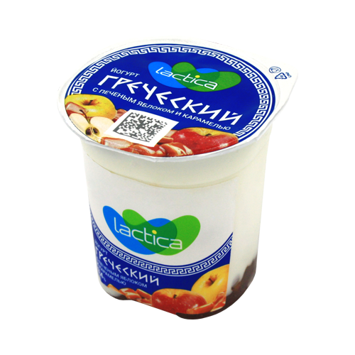 

Йогурт Lactica двухслойный с печеным яблоком и карамелью 3.4% 120 г