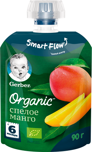 Пюре фруктовое Gerber Спелое манго, с 6 месяцев, 90г