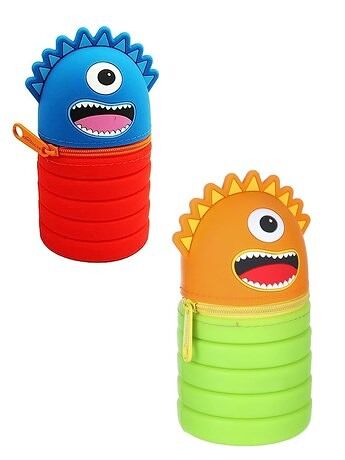 Пенал-футляр Keyroad Монстры силиконовый на молнии