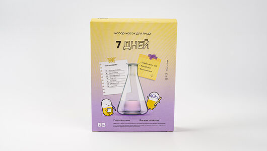 Набор масок для лица 7 дней ухода ВкусВилл