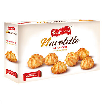 Печенье Piu Buono Nuvolette с кокосом 150 г