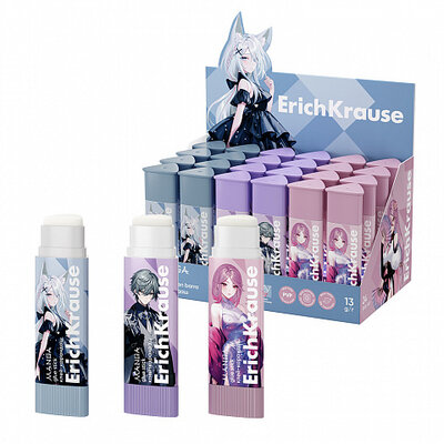 Клей-карандаш ErichKrause Prism Manga в ассортименте 1 шт
