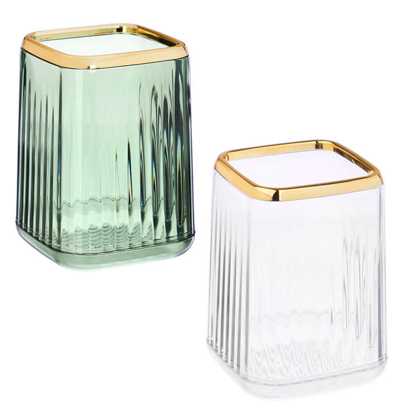 Vetta стакан для косметических кистей, полистирол, абс-пластик, 7x7x11 см, 2 цвета в ассортименте