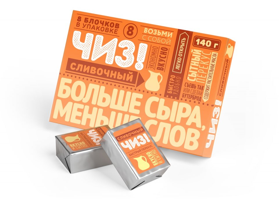 

Продукт плавленый с сыром Чиз! Сливочный 50% 140 г
