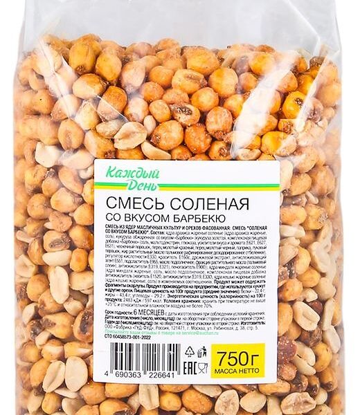 Смесь соленая Каждый день со вкусом барбекю