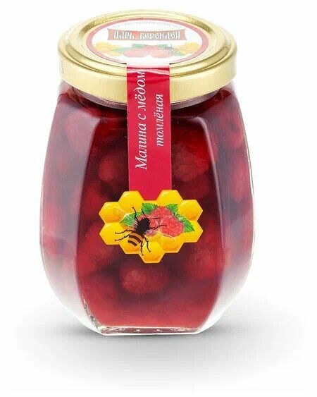 Припасы фруктовые ЦАРЬ-БЕРЕНДЕЙ Купава десерт из малины с мёдом ст/б 200г