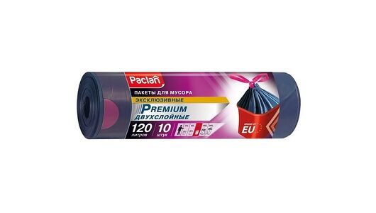 Мешки для мусора ТМ Paclan (Паклан) Премиум 120 л