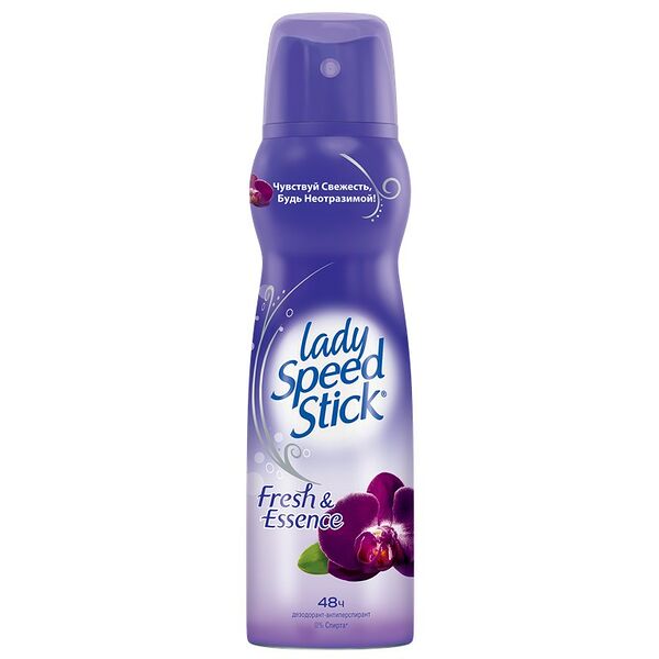 Антиперспирант спрей женский Lady Speed Stick Fresh&Essence Черная орхидея 150 мл