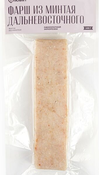 Фарш Люди Любят из минтая замороженный 400г