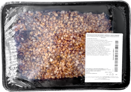 

Каша ТОРГОВАЯ ПЛОЩАДЬ рассыпчатая гречневая с грибами и луком отварная вес до 300г