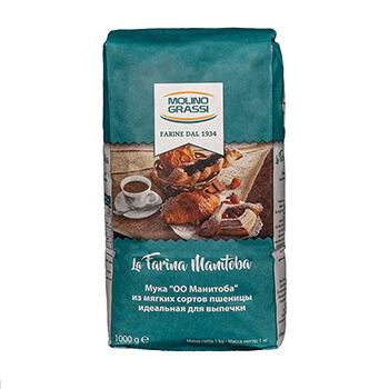 Мука Molino Grassi ОО Манитоба из мягких сортов пшеницы