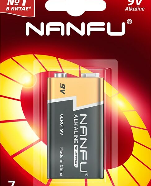 Батарейка Nanfu 9V 6LR61 1B