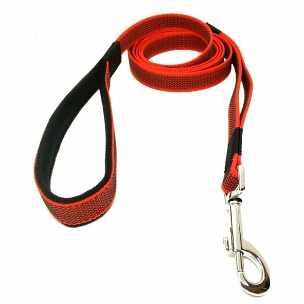 Ледер Поводок для собак нейлон с латексом (прорезиненный) 1,5м*25мм
