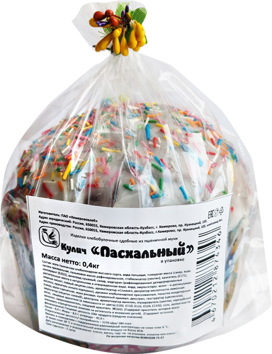 

Кулич Кемеровохлеб Пасхальный 400 г