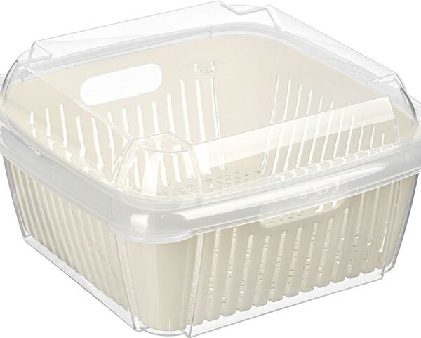 Контейнер Bergamo с вкладышем и крышкой светло-бежевый 2.2л