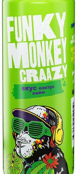 Напиток Funky Monkey Crazy Кактус-Лайм 450мл