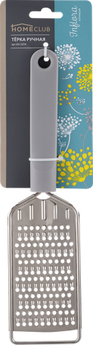 

Терка ручная HOMECLUB InFlora, нержавеющая сталь, пластик