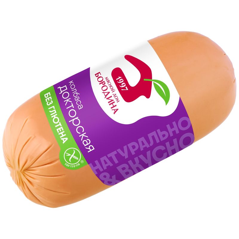 

Колбаса вареная Мясной дом Бородина Докторская без глютена 500 г