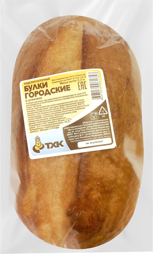 

Булка городская Тульский хлебокомбинат 200 г