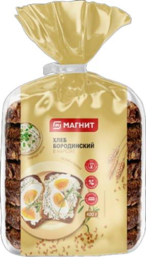 Хлеб Магнит Бородинский нарезанный 400 г