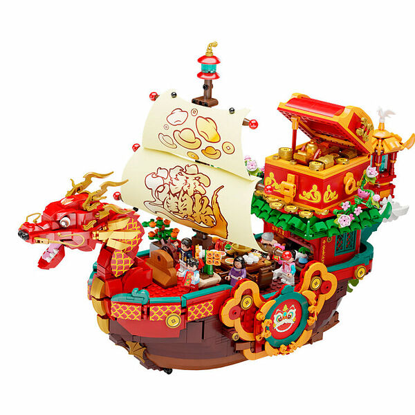 Конструктор Pantasy Eastern Inspiration 18009 Конструктор Драконья лодка