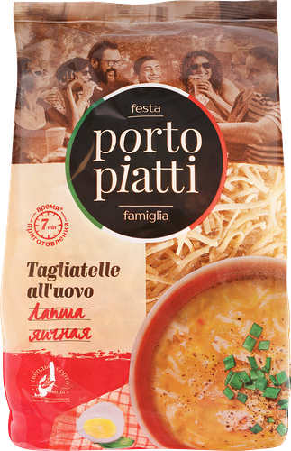 Лапша Porto Piatti Яичная группа А высший сорт 400 г