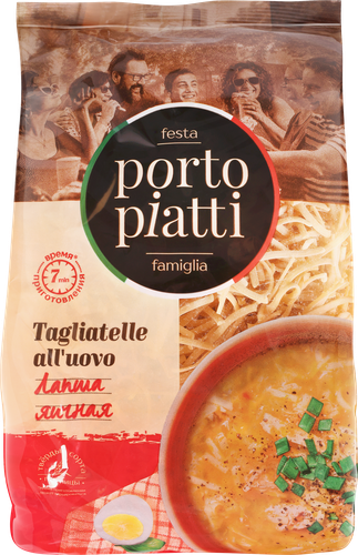 

Лапша Porto Piatti Яичная группа А высший сорт 400 г