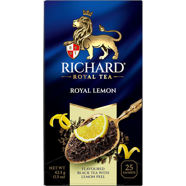 Чай черный Richard Royal Lemon аромат 25*1,7г