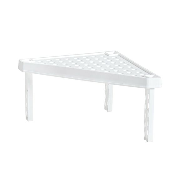 Стойка Idea Хаку, 26х26х15 см, белый пластик, треугольная