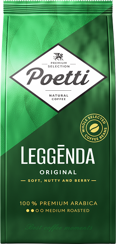 Кофе Poetti Daily Leggenda Original натуральный жареный в зернах, 250г
