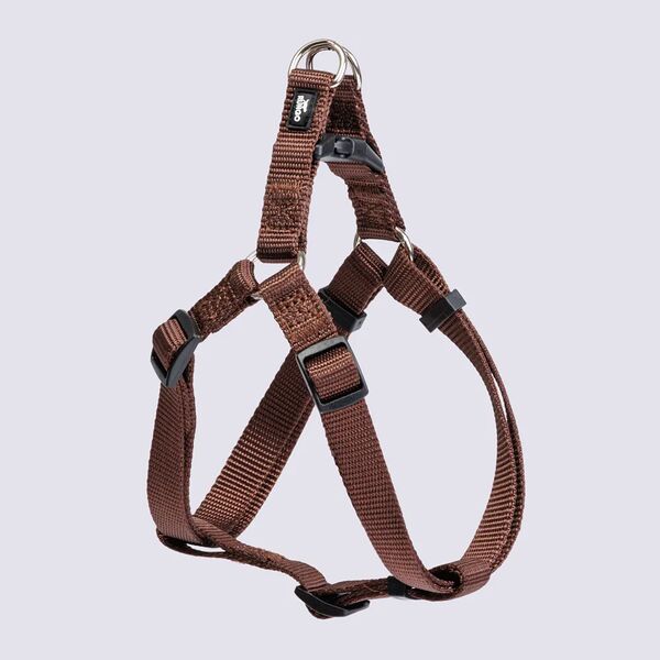 Шлейка нейлоновая для собак Step-in, 15 мм, 45-63 см, коричневая