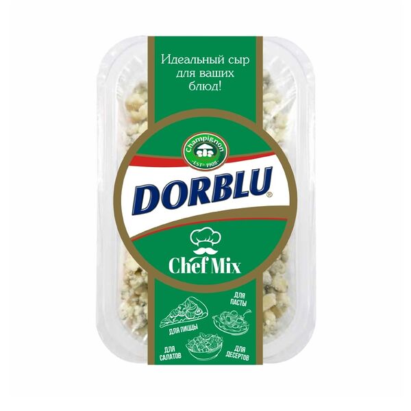 Сыр мягкий Dorblu Шеф микс дорблю с голубой плесенью 56%