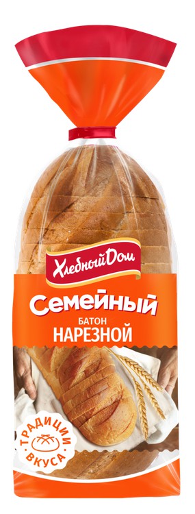 

Батон Хлебный дом Семейный нарезка 300 г