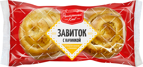 Сдоба Дарница Завиток с начинкой со вкусом ванили и лимоном, 120г