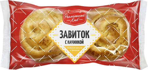

Сдоба ДАРНИЦА Завиток с начинкой со вкусом ванили и лимоном, 120г